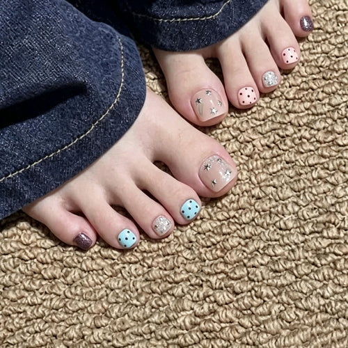 Stylisches Press-On Nagelkunst-Set