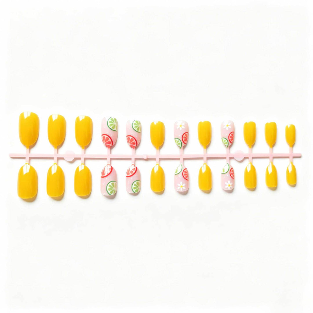 Kreatives zitrusinspiriertes Nail Art Set