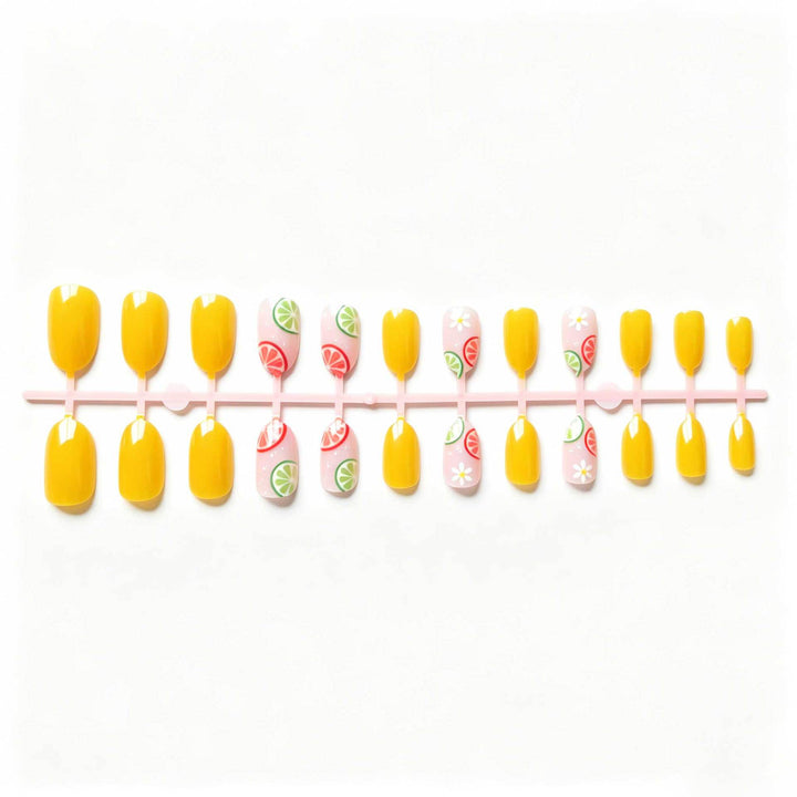 Kreatives zitrusinspiriertes Nail Art Set