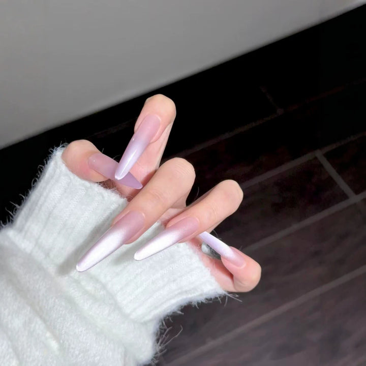 Ombre Stiletto Nagelverlängerungen