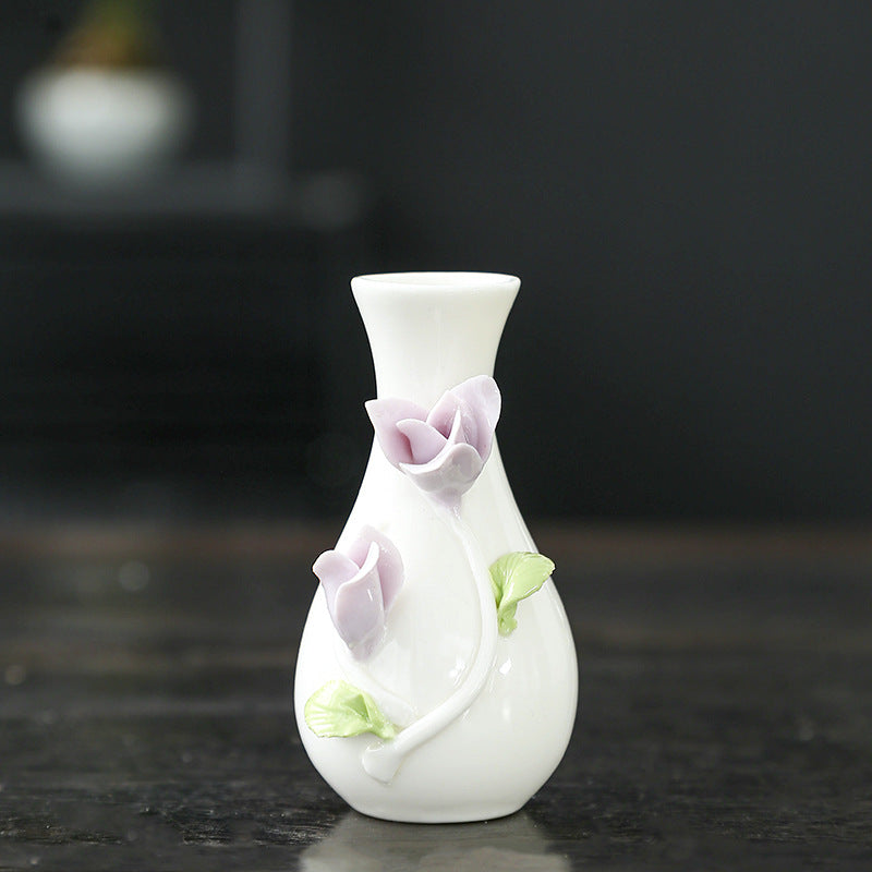 Florale Kunst Keramikvase Karnz