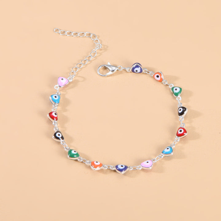Farbige Böse-Augen-Charms-Anklet Karnz