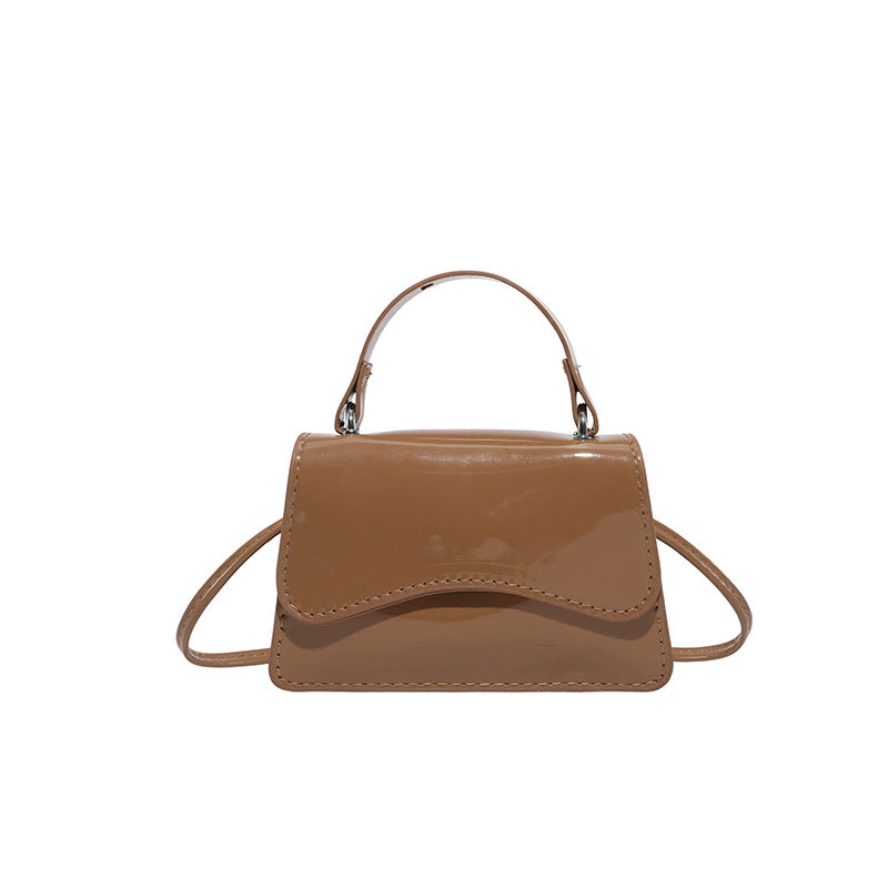 WoStylish Patentleder Mini-Handtasche Karnz