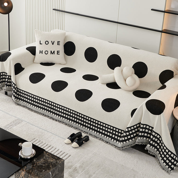 Abstraktes Design Wolldecke
