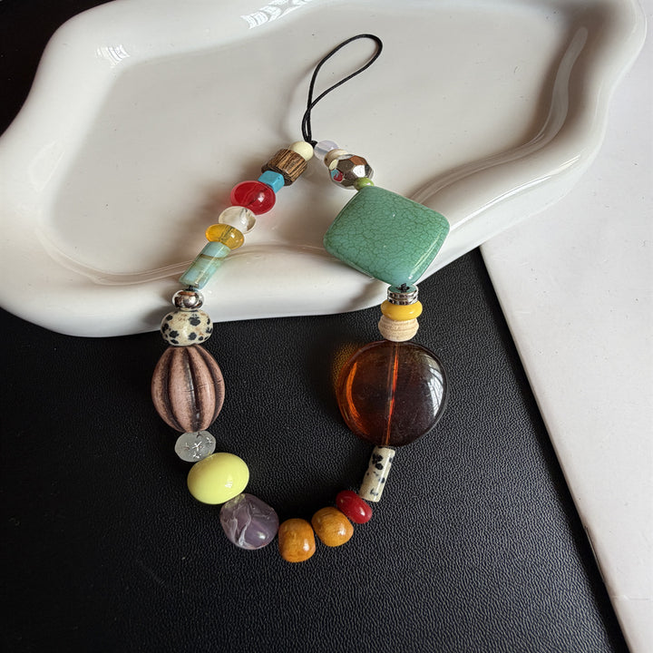 Stylische Perlen-Handykette Karnz