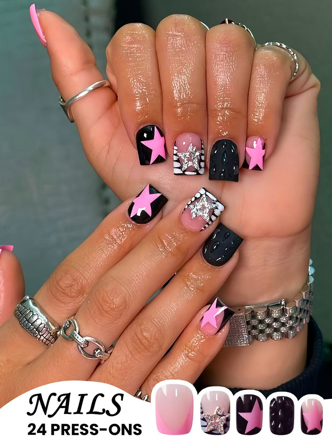 Glamorous Press-On Nail Art Karnz