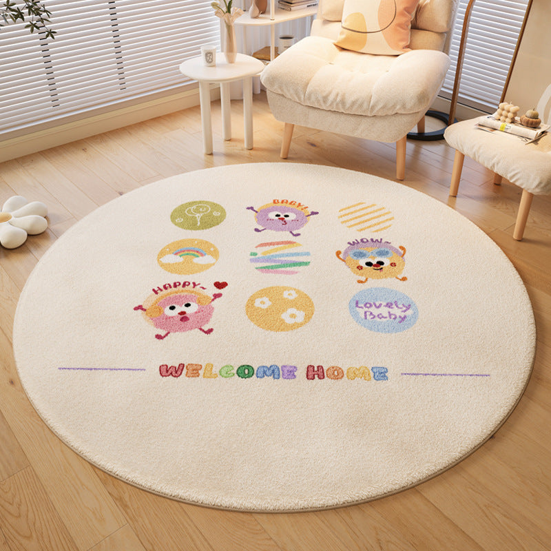 Verspielter hundethemed runder Teppich