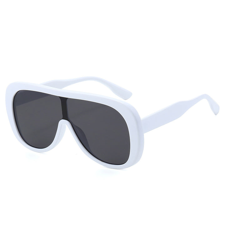 Zeitgenössische Shield Sonnenbrille Karnz