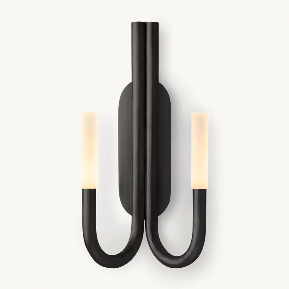 Moderne Doppelarm-Wandlampe
