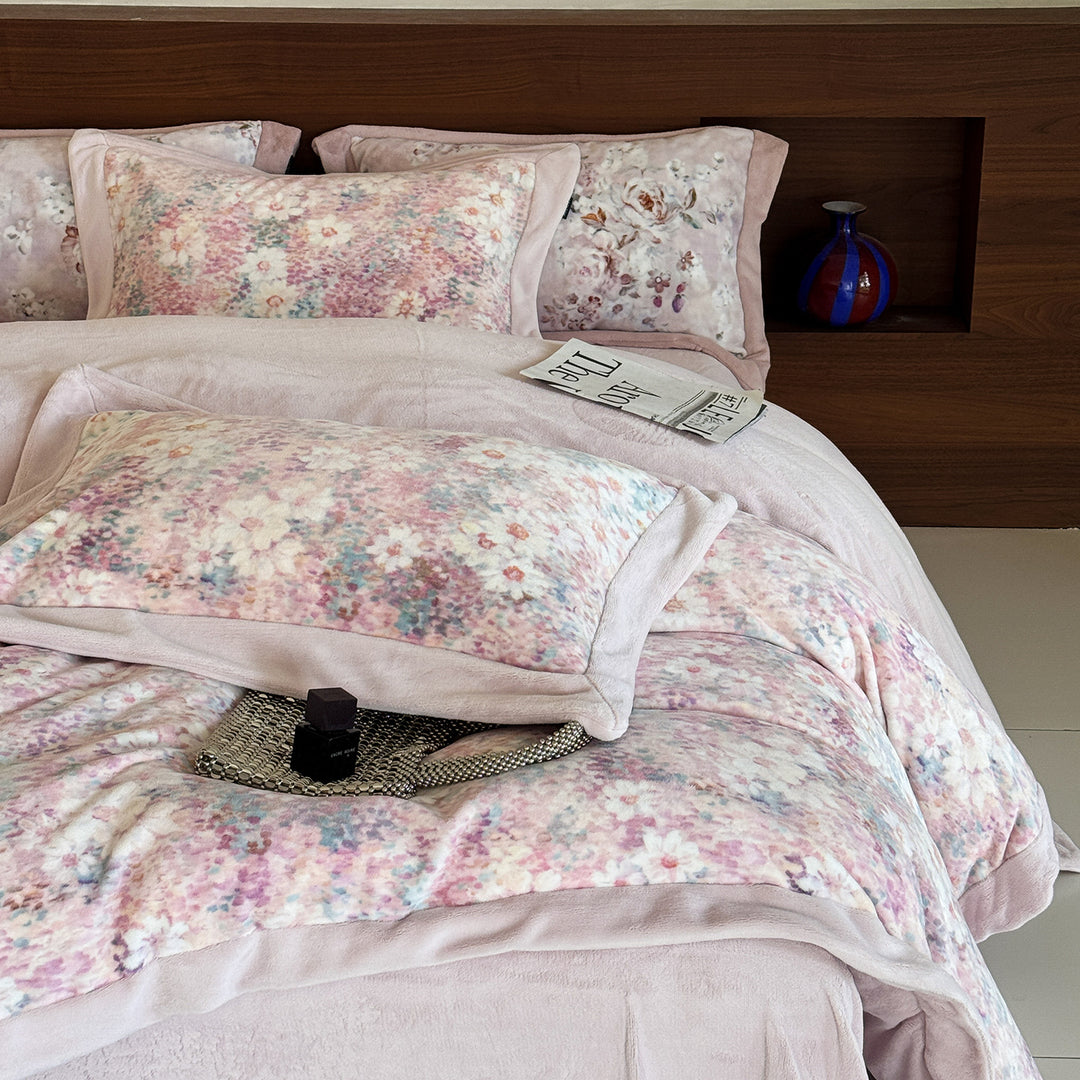 Bettbezug-Set mit feinem Paisley-Muster, Wendefunktion und weich angerautem Innenbezug