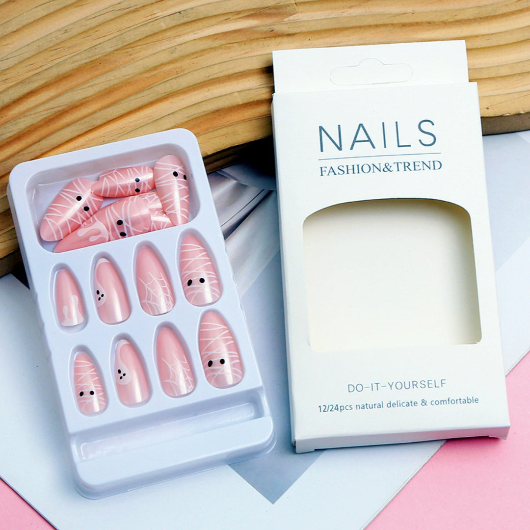Saisonale thematisierte Press-On Nagelset Karnz