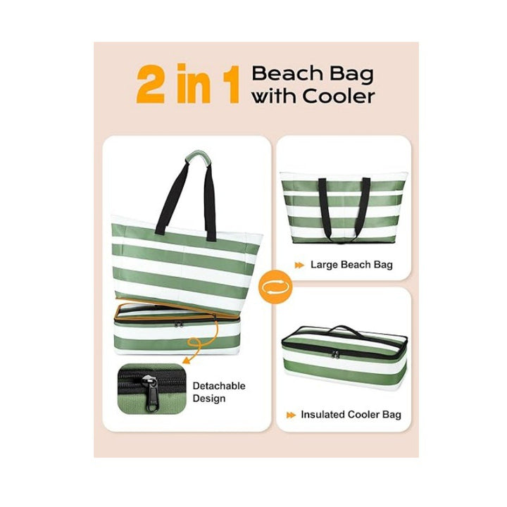 Strandtasche mit Mehreren Fächern Karnz