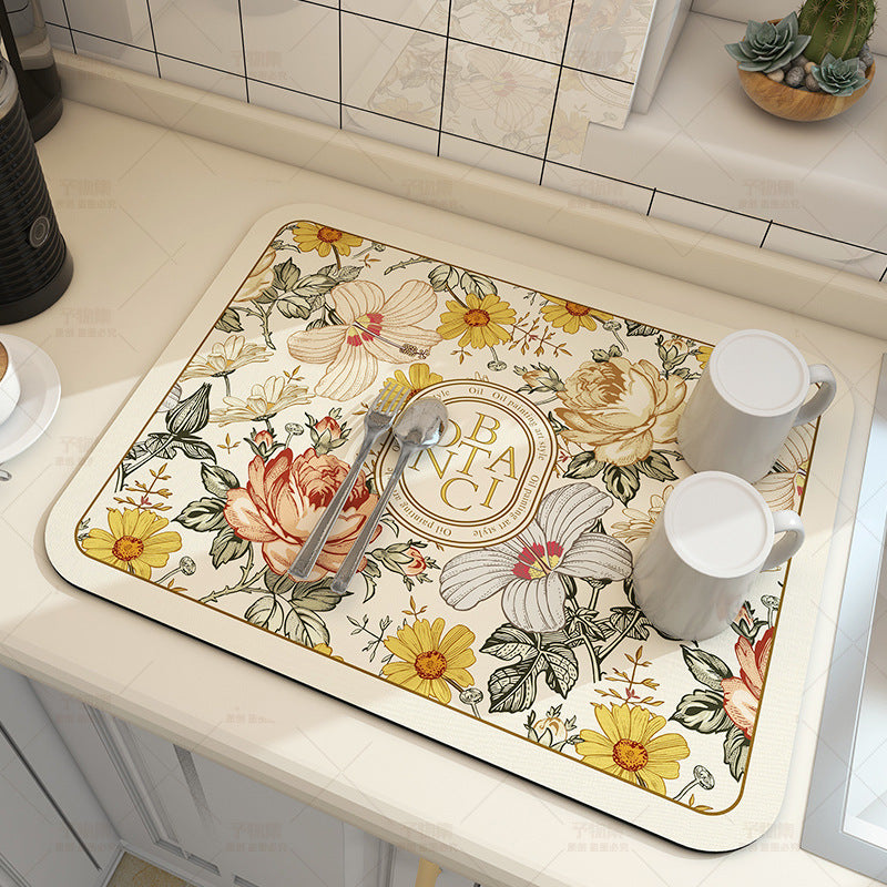 Inspirierendes Blumenquote Fußmatte Karnz