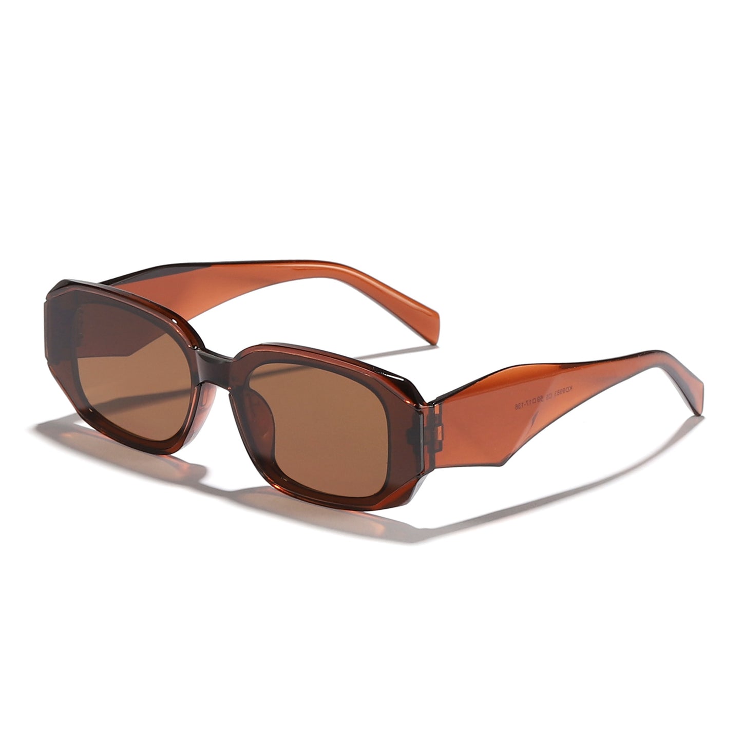 Damen modische Sonnenbrille im kantigen Design mit UV-Schutz Karnz