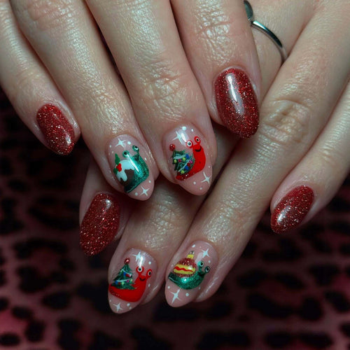 Kreative Weihnachtskunstnägel Karnz