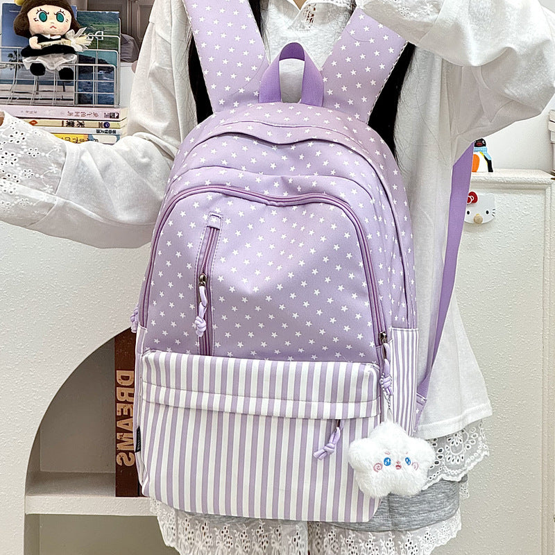 Stylischer Sternenbedruckter Rucksack mit großem Fassungsvermögen Karnz