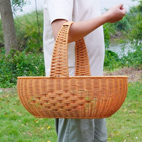 Großer Geflochtener Garten Picknickkorb Karnz