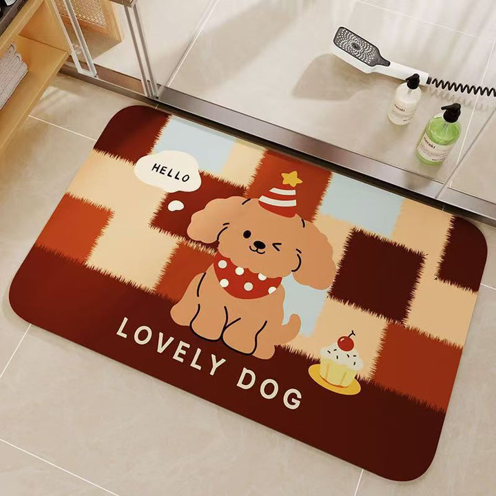Cartoon Katze-Themen Badezimmermatte