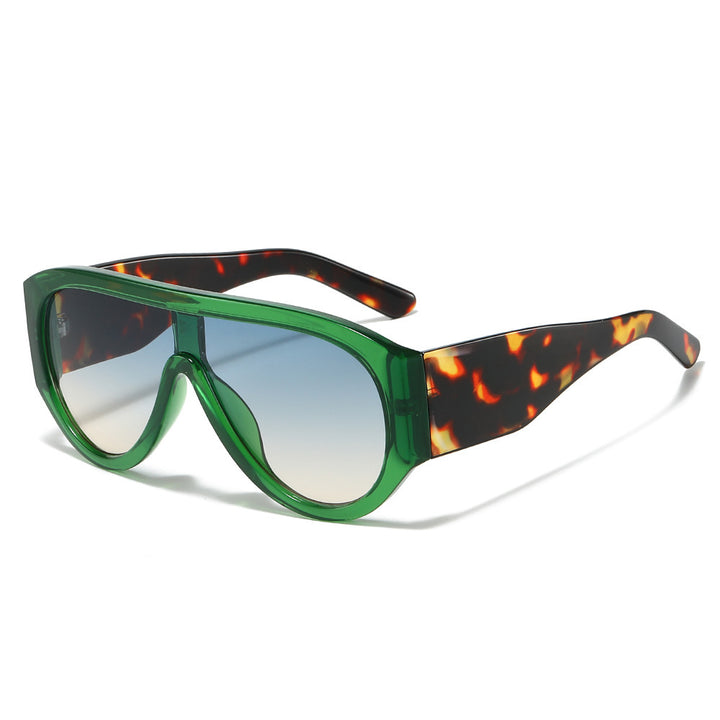 Retro-inspirierte übergroße Sonnenblenden-Sonnenbrille Karnz