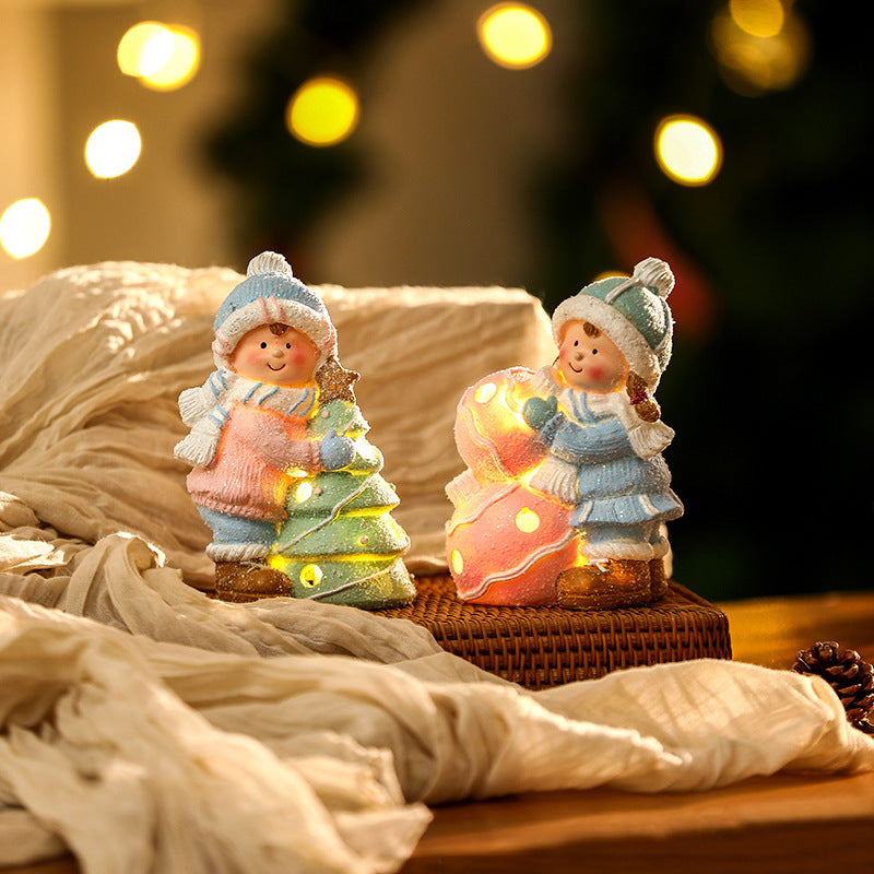 Dekorative Weihnachtsfigur im Schneemann-Design Karnz