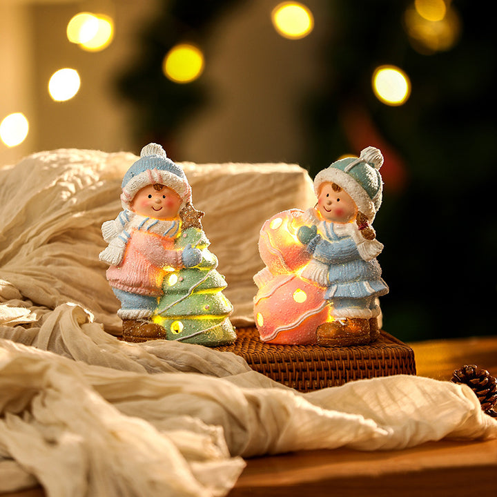 Dekorative Weihnachtsfigur im Schneemann-Design Karnz