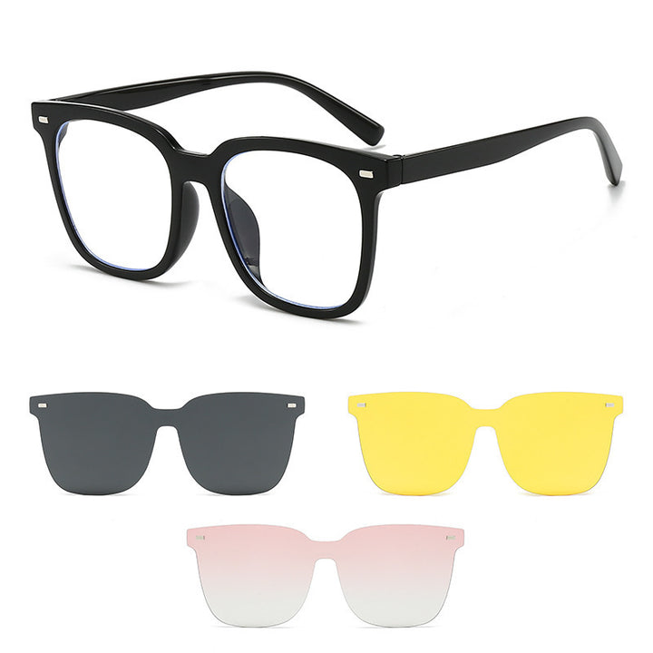 Damen Modische Sonnenbrille im trendigen Oversized-Stil Karnz
