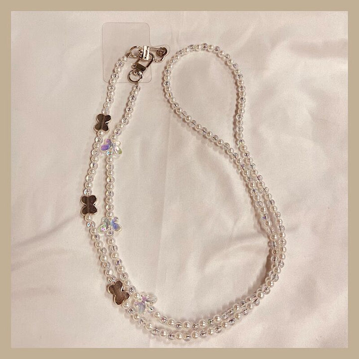 Eleganter Perlen Charm Brillenhalter Karnz