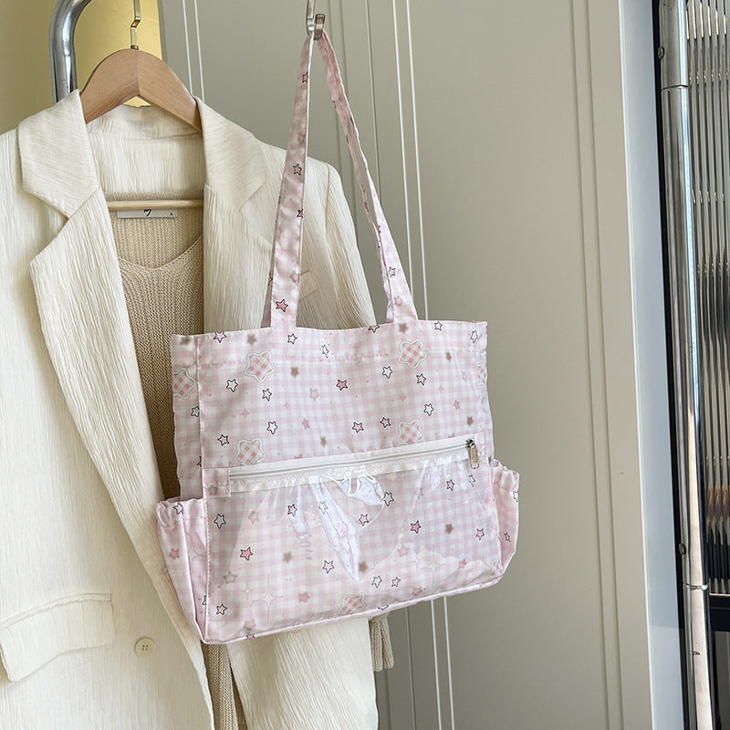 Illustrierte Canvas-Shopper-Tasche Karnz