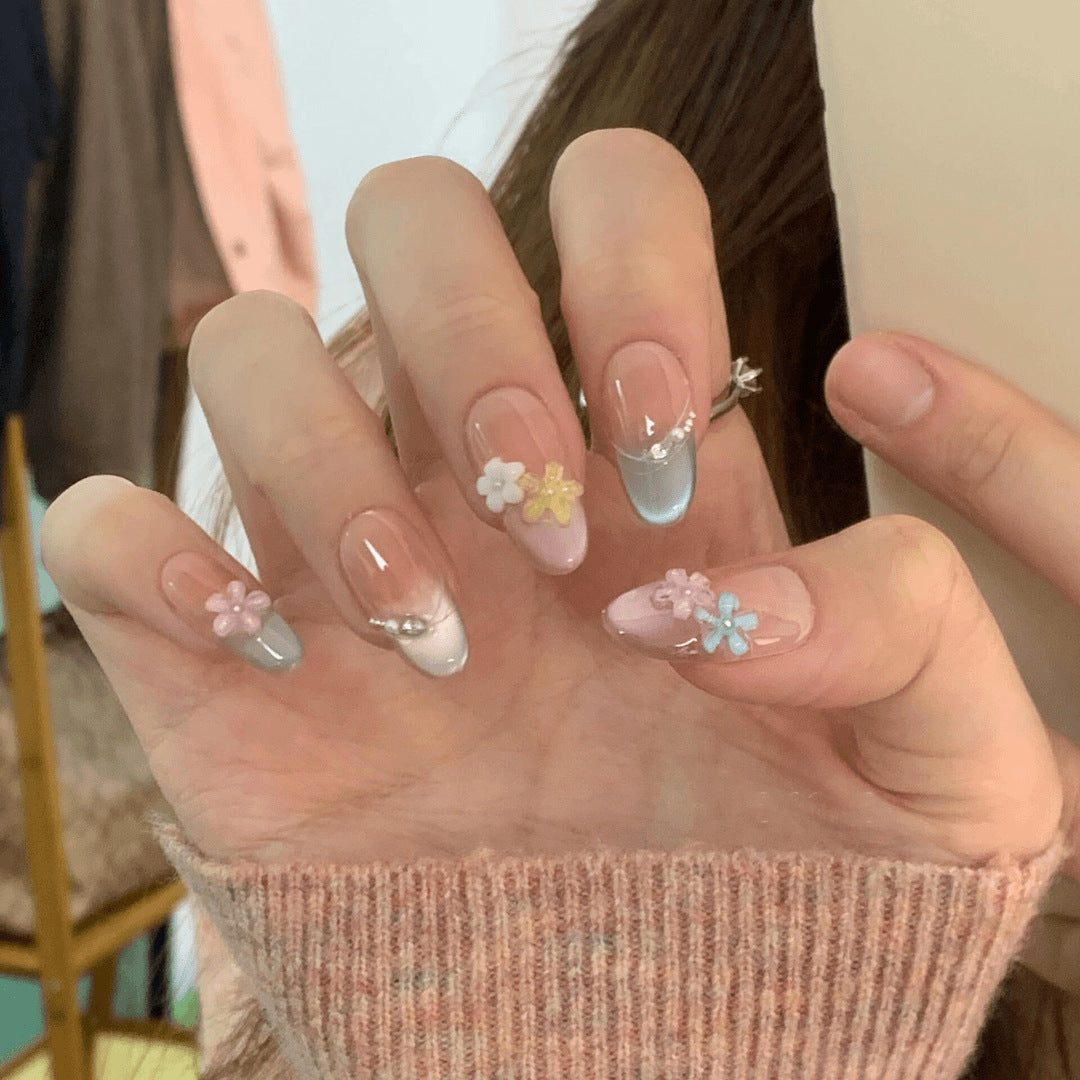 Glänzendes Ombré Press-On Nagelset