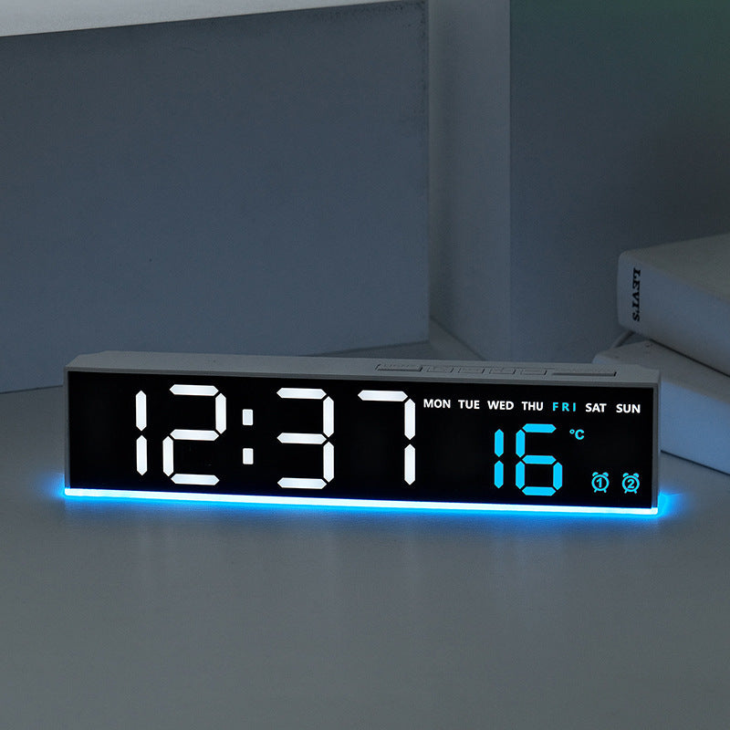 Digitaler Wandwecker mit Großen Led-Ziffern und Temperaturanzeige Karnz