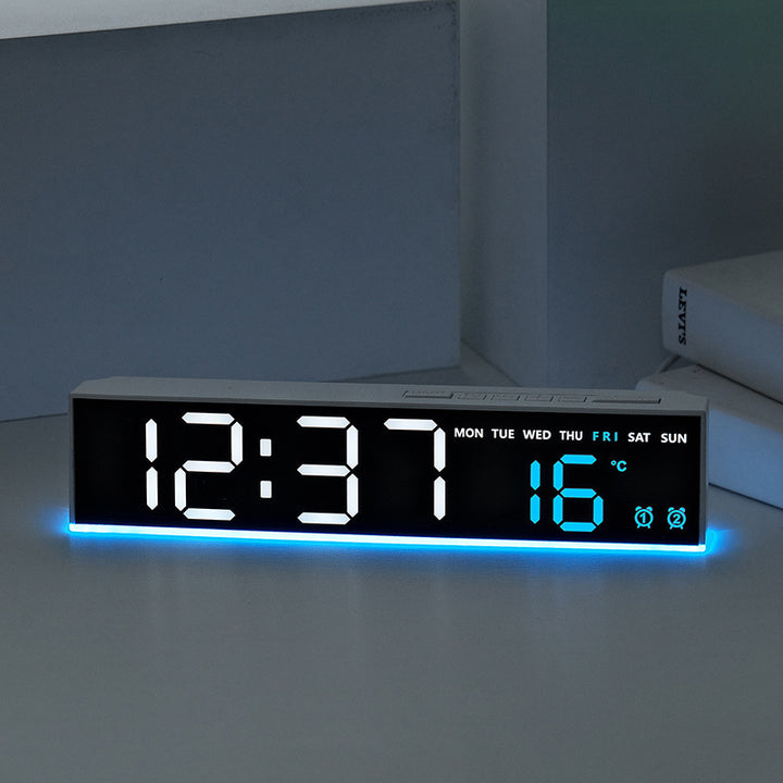 Digitaler Wandwecker mit Großen Led-Ziffern und Temperaturanzeige Karnz