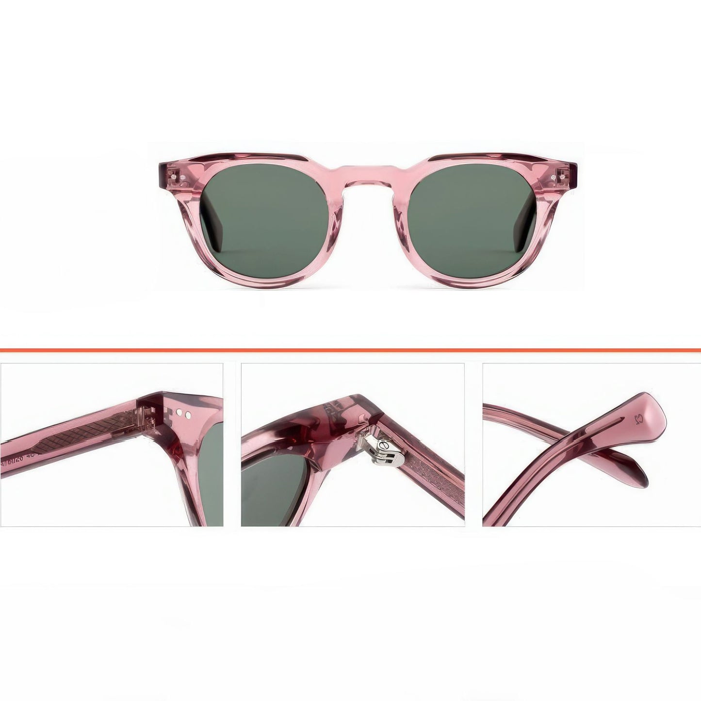 Damen modische Sonnenbrille im klassischen Stil mit hochwertigem Kunststoffrahmen Karnz