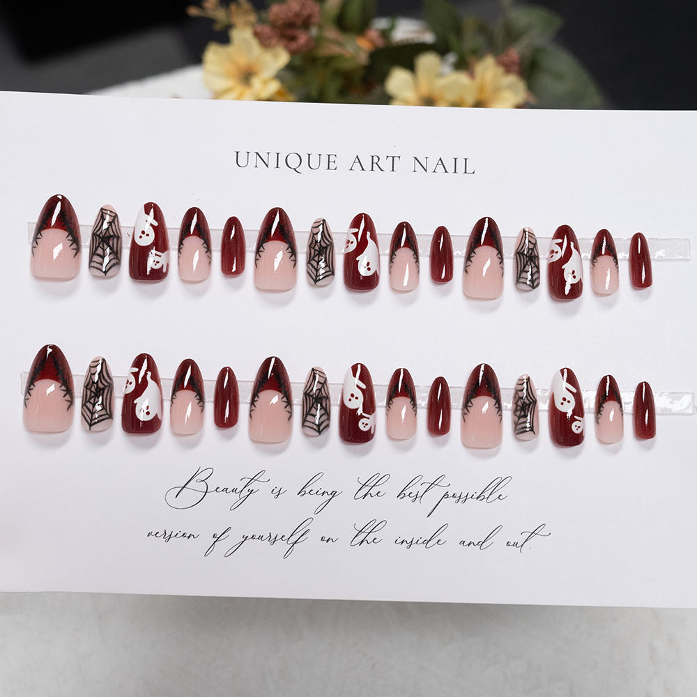 Halloween-Themen Press-On Nagelkunst Set