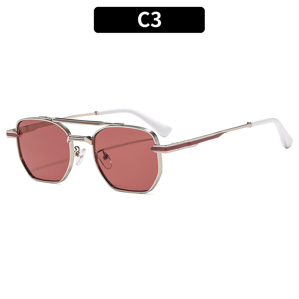 Damen Elegante Sonnenbrille im Retro-Stil mit einem luxuriösen Rahmen Karnz