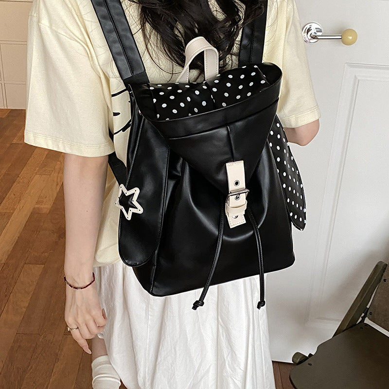 Trendiger Polka Dot Rucksack Karnz