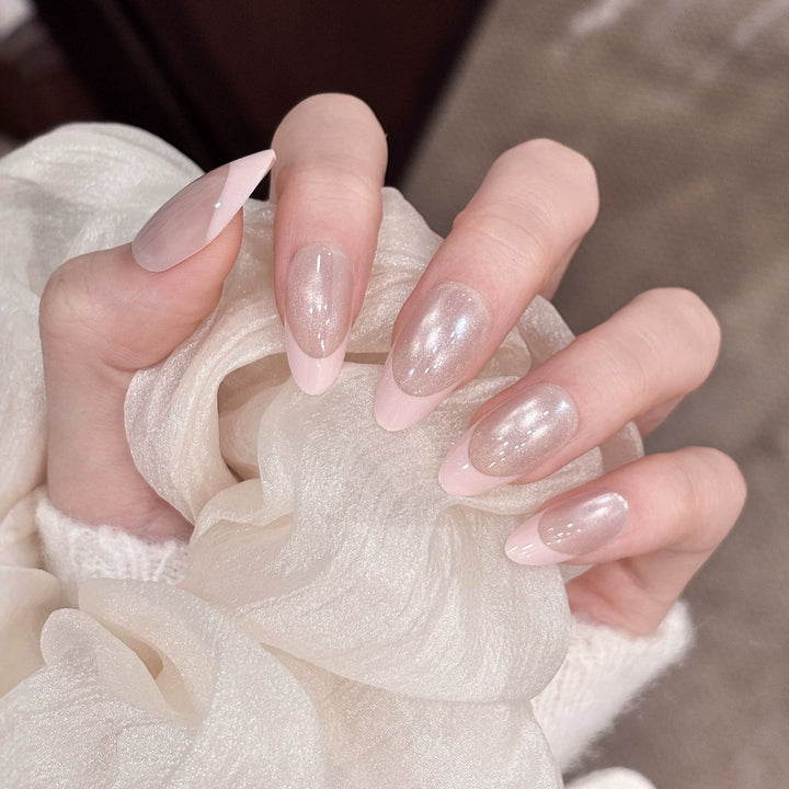Elegantes Französisches Spitzen-Nagelset