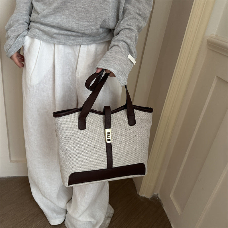 Stylische Canvas Shopper Tasche
