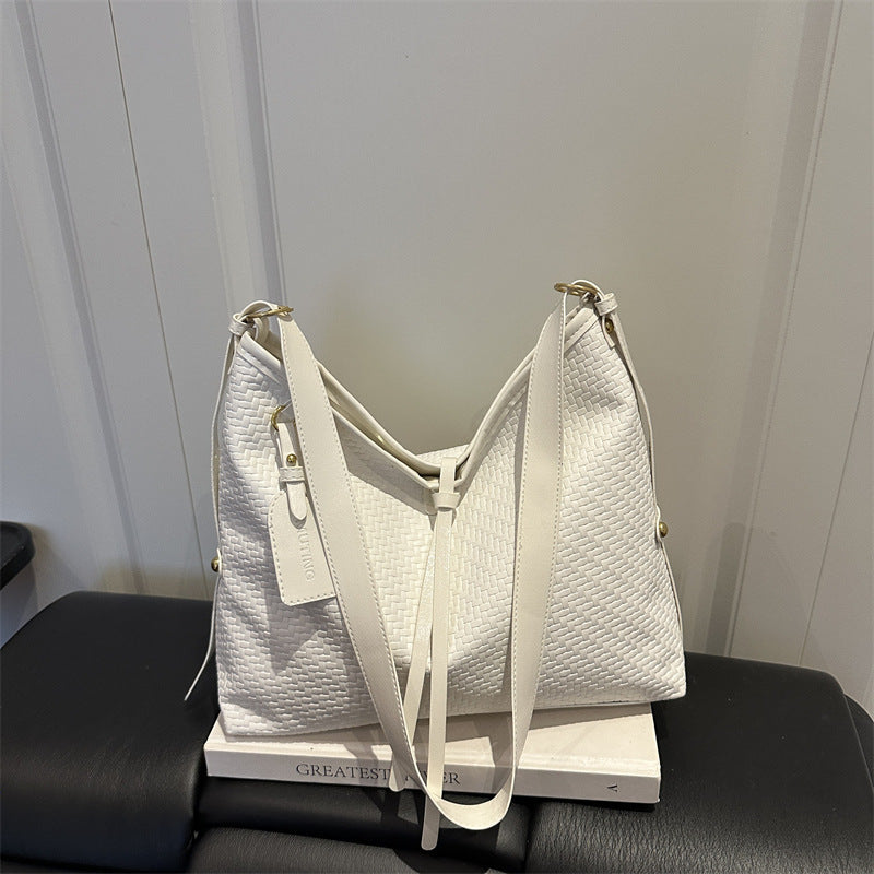 Woven Leather Hobo-Handtas