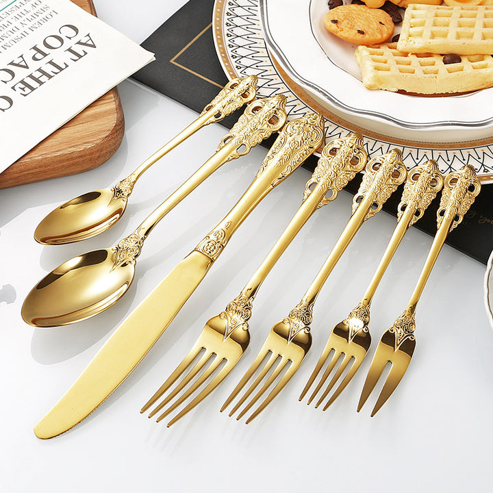 Elegante Fischgabel mit Kunstvollem Griffdesign Karnz