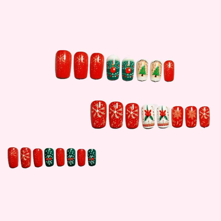 Festliches Feiertags-Nagelkunstset