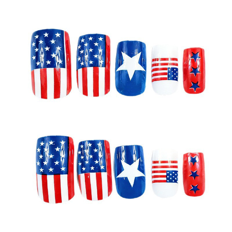 Patriotisches Nagelkunst-Set Karnz