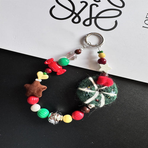 Dekorativer Weihnachts Charm Schlüsselanhänger Karnz