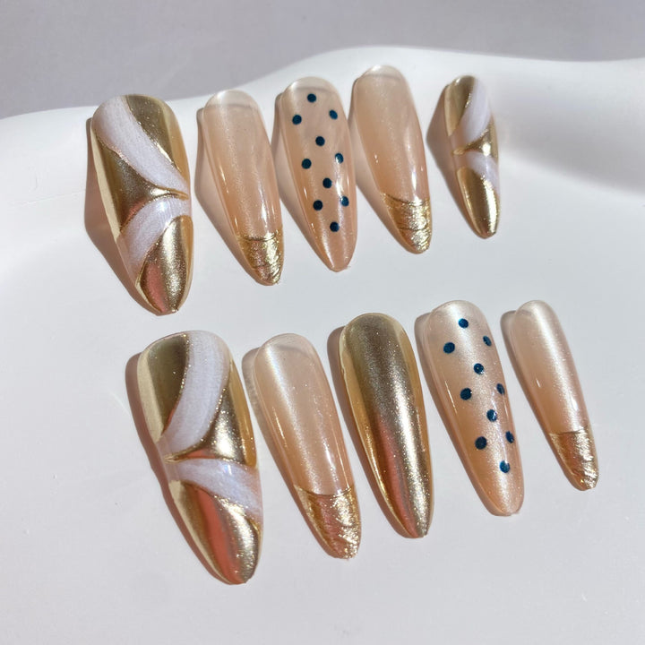 Elegantes Press-On-Nageldesign-Set 1790745450