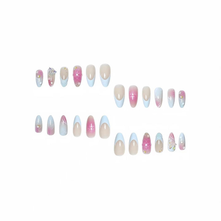 Premium Floral Art Press-On Nail Set Karnz