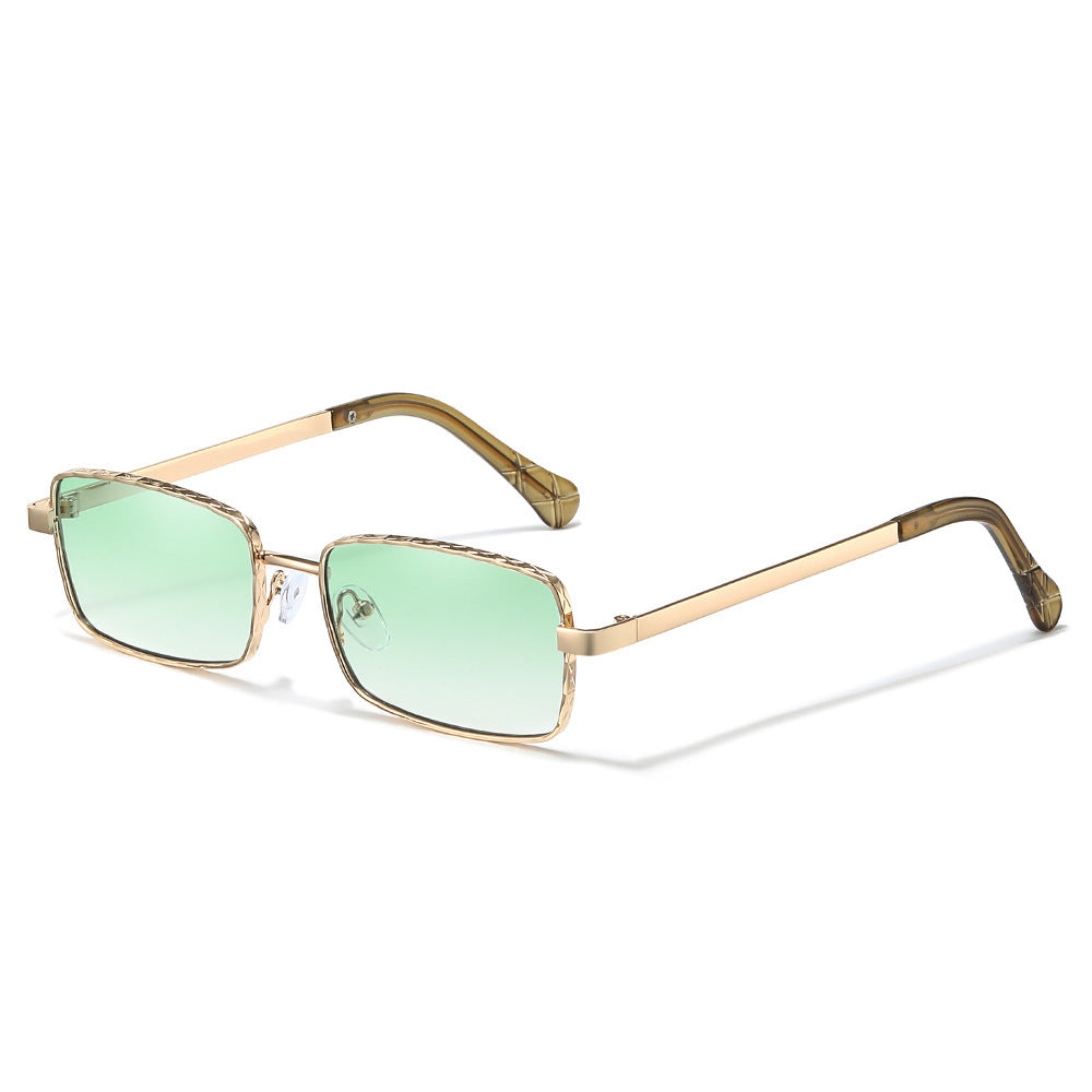 Elegante Minimalistische Rechteckige Sonnenbrille Karnz