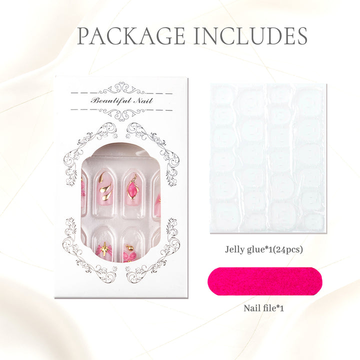 Dekoratives Floral Press-On Nagelset