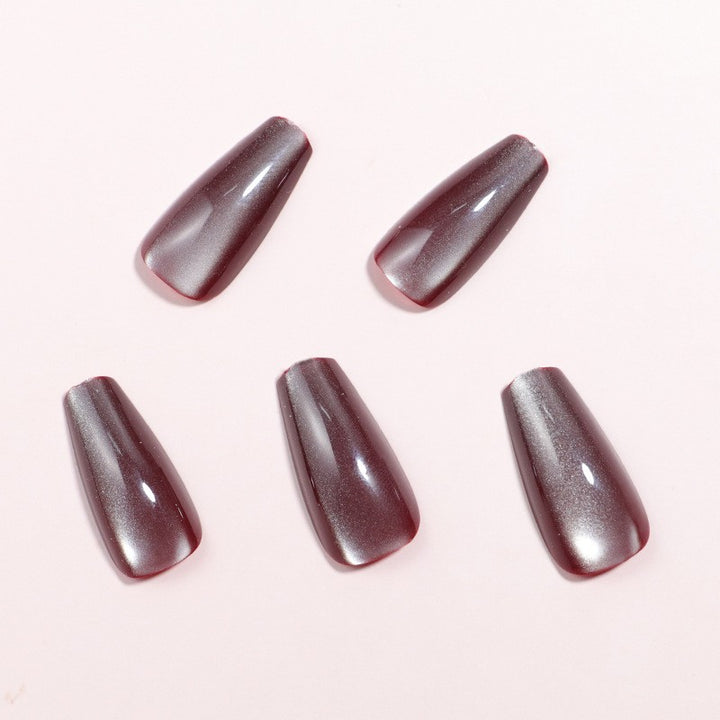 Kurze Mandel Press-On Nagelset Karnz