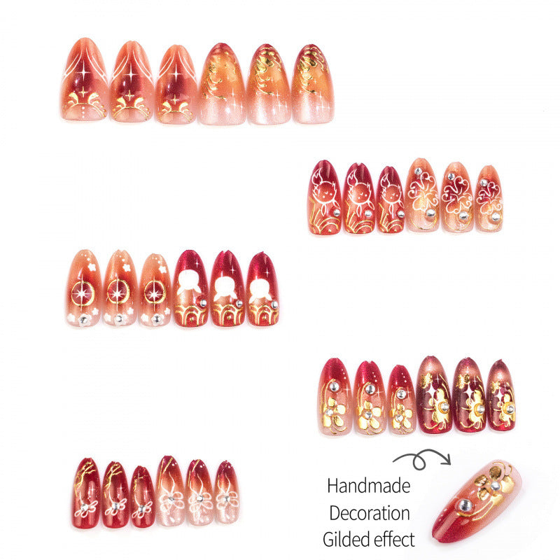 Elegante Künstlerische Drucknagelkollektion
