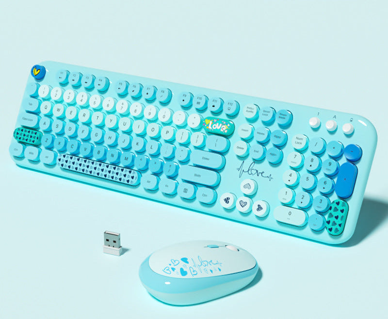 Niedliche Themen Drahtlos Tastatur und Maus Set Karnz