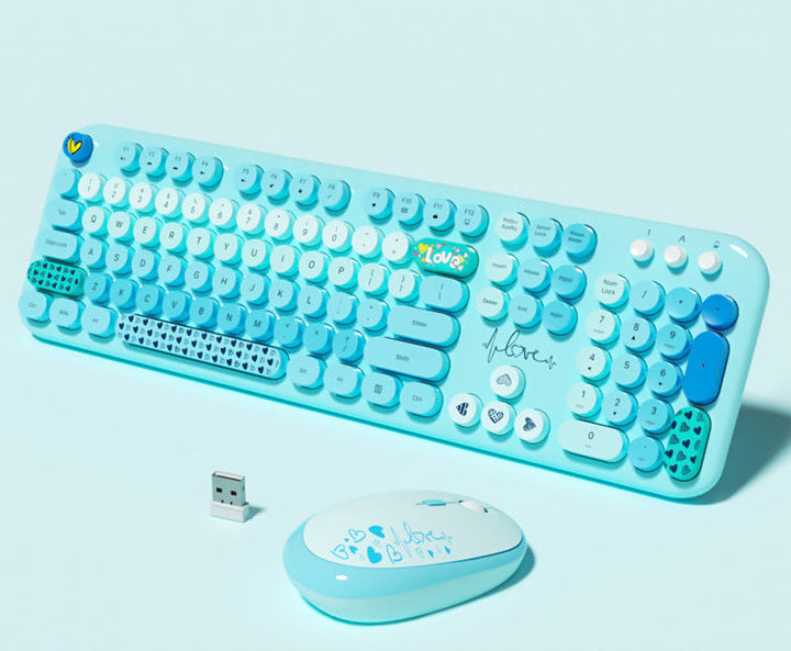 Niedliche Themen Drahtlos Tastatur und Maus Set Karnz